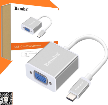 CABLE CHUYỂN ĐỔI USB-C SANG VGA BAMBA B4