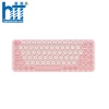 Bàn phím không dây Bluetooth Baseus Tri-Mode Frosted K01A màu Hồng