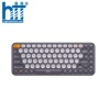 Bàn phím không dây Baseus Tri-Mode Frosted K01A màu Trắng Xám