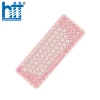 Bàn phím không dây Bluetooth Baseus Tri-Mode Frosted K01A màu Hồng