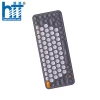Bàn phím không dây Baseus Tri-Mode Frosted K01A màu Trắng Xám