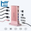 Bộ chuyển đổi USB-C 9 trong 1 Lention D53HEAVCR PINK