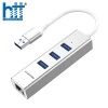 Bộ chuyển đổi USB-A 4 trong 1 Lention H23s Sliver