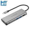 Bộ chuyển đổi USB-C 6 trong 1 Lention C68 Grey