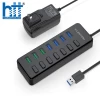Bộ chia 7 cổng USB A 3.0 Lention H92