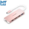 Bộ chuyển đổi USB-C 7 trong 1 Lention C17 PINK