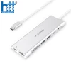 Bộ chuyển đổi USB-C 8 trong 1 Lention C37HACR-1M (cáp dài 1m) SLIVER
