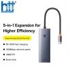 Hub Mở Rộng Kết Nối Baseus UltraJoy Series HUB Docking Station RJ45 5-IN 1
