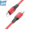 Cáp Dữ Liệu Sạc Silicon X86 Type-C đến Type-C Spear 60W (Đỏ)