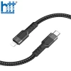 CÁP SẠC U110 Lightning To PD charging data cable 1.2M, PD20W (Đen)
