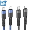 CÁP SẠC U110 Lightning To PD charging data cable 1.2M, PD20W (Đen)