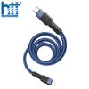 CÁP SẠC U110 Type-C to Type-C 60W charging data cable 1.2M, 60W 20V/3A, 3A (Xanh)