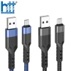 CÁP SẠC U110 Micro charging data cable 1.2M, 2.4A (Xanh)