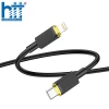 CÁP SẠC U109 Lightning PD charging data cable 1.2M, PD20W (Đen)