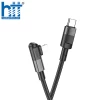 CÁP SẠC U108 Lightning To PD charging data cable 2M, PD20W (Đen)