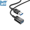 CÁP SẠC U107 USB male to USB female USB3.0 charging data sync extension cable 1.2M (Đen)