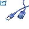 CÁP SẠC U107 USB male to USB female USB3.0 charging data sync extension cable 1.2M (Xanh)
