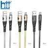 CÁP SẠC U105 Treasure jelly braided charging data cable for Type-C 1M 3A (Đen)