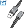 Cáp Sạc X85 Lightning Strength charging data cable 1M, 2.4A (Đen)