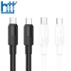 Cáp Sạc X84 Type-C To Type-C Solid 60W charging data cable 1M, 60W 20V/3A (Trắng)