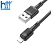 Cáp Sạc X83 Lightning Victory charging data cable 1M, 2.4A (Đen)