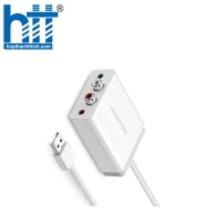 Ugreen 30521 1M màu Trắng Bộ chuyển USB 2.0 sang 2 đầu bông sen + Loa + MIC 30521 20030521