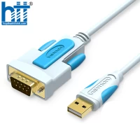 Cáp chuyển đổi USB to RS232 9 chân dương dài 3m Vention - VAS-C02-S300
