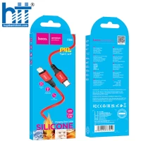 Cáp dữ liệu sạc silicon X86 PD (Đỏ)