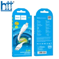 Cáp Sạc X84 Lightning Solid charging data cable 1M, 2.4A (Trắng)