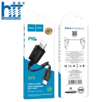 Cáp Sạc X73 Lightning PD charging data cable 1M, PD20W (Đen)