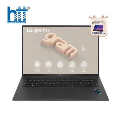 Laptop LG Gram 2023 17Z90R-G.AH78A5 (Intel Core i7-1360P | 16GB | 1TB | Intel Iris Xe | 17-inch WQXGA | Win 11 | Đen)