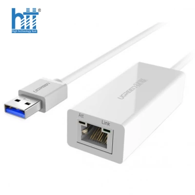 Cáp chuyển USB 3.0 to Lan hỗ trợ 10/100/1000 Mbps chính hãng Ugreen UG-20255