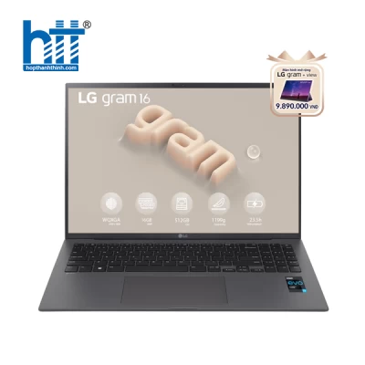 Laptop LG Gram 2023 16Z90R-G.AH76A5 (Core i7-1360P | 16GB | 512GB | Intel Iris Xe | 16 inch WQXGA | Win 11 | Grey)