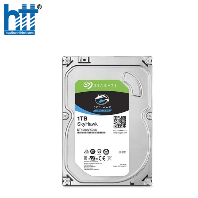 Ổ CỨNG HDD SEAGATE SKYHAWK 1TB 3.5 INCH, 5900RPM, SATA, 64MB CACHE (ST1000VX005)