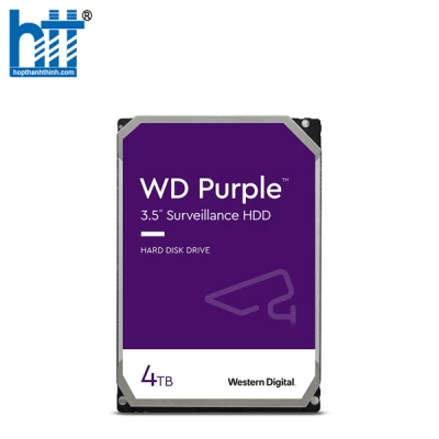 Ổ CỨNG HDD WD PURPLE 4TB 3.5 INCH, 5400RPM, SATA, 256MB CACHE (WD42PURZ)