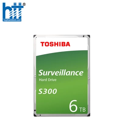 Ổ CỨNG HDD TOSHIBA AV S300 6TB 3.5 INCH, 7200RPM, SATA, 256MB CACHE (HDWT360UZSVA)