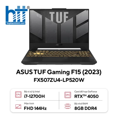 LAPTOP ASUS GAMING TUF FX507ZU4-LP520W (I7 12700H/8GB RAM/512GB SSD/15.6 FHD 144HZ/RTX 4050 6GB/WIN11/XÁM)