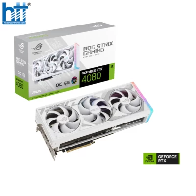 Card màn hình ASUS ROG Strix GeForce RTX 4080 OC White Edition 16GB (ROG-STRIX-RTX4080-O16G-WHITE)