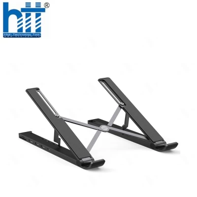 Giá đỡ laptop Ugreen 80551 tích hợp HUB chia cổng HDMI 4K, thẻ SD/TF, USB3.0, USB-C