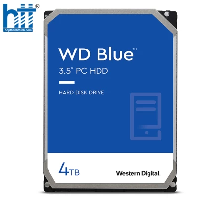 Ổ CỨNG HDD WESTERN DIGITAL 4TB BLUE (WD40EZAX) (5400RPM/256MB CACHE/3.5 INCH/SATA3)
