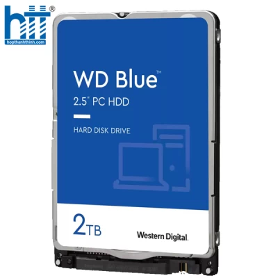 Ổ CỨNG HDD LAPTOP WD 2TB BLUE 2.5 INCH, 5400RPM, SATA, 128MB CACHE (WD20SPZX)
