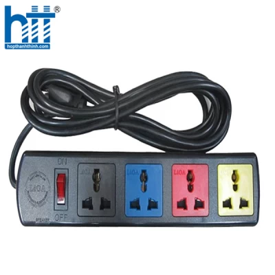 Ổ CẮM ĐIỆN LIOA 4 LỖ 3 CHẤU ĐA NĂNG DÂY 5M (4D52N)