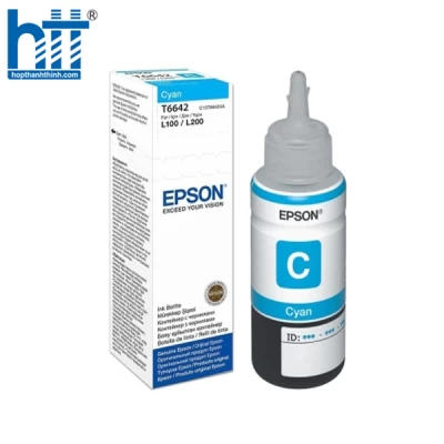 Mực máy in Epson C13T6642 màu xanh