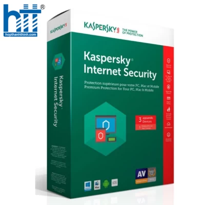 Phần mềm diệt Virus Kaspersky Internet Security 3 máy tính