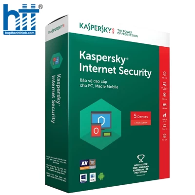 Phần mềm diệt virut Kaspersky Internet security (5PC/12T)