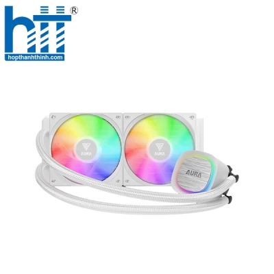 Tản nhiệt nước CPU 2 Fan AIO Gamdias AURA GL240 WHITE