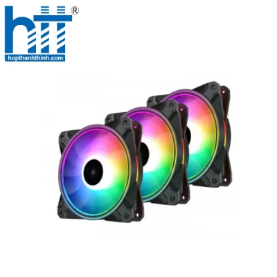 Fan Case Deepcool CF120 PLUS-3 IN 1 (3 Fan/ Màu Đen)