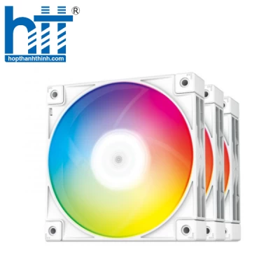 Quạt tản nhiệt Deepcool FC120 WHITE-3 IN 1 (Fan LED)