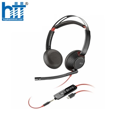 Tai nghe có dây Poly BW 5220 USB-C HS +3.5mmP +USB-C/A 8X231AA