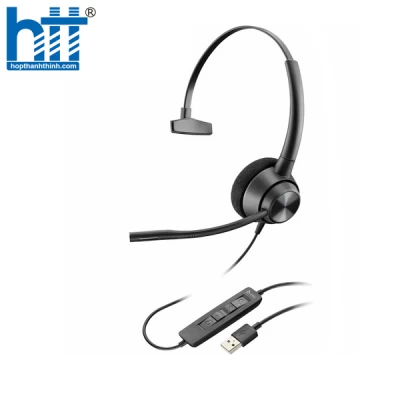 Tai nghe có dây Poly EP 320 Stereo USB-A HS TAA 767F9AA